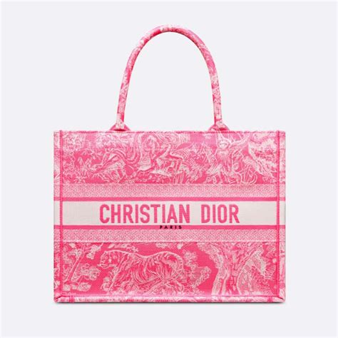 christian dior bag pink tote|Christian Dior canvas book tote.